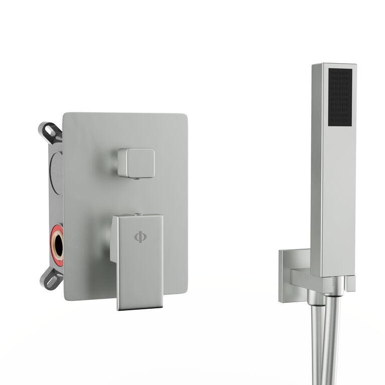 CONJUNTO EMPOTRAR 2/3 FUN. MONOMANDO ORION NICKEL