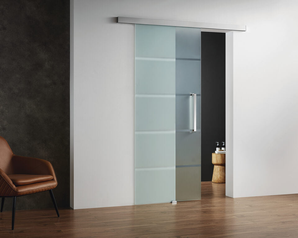 PUERTA DE PASO 75CM + BARRA 150CM CROMO & PUERTA DE PASO 85CM + BARRA 170CM CROMO