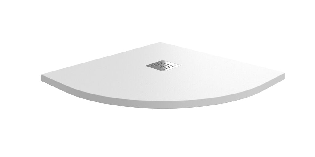 PLATO ARDESIA 80X80 SEMICIRCULAR BLANCO & PLATO ARDESIA 90X90 SEMICIRCULAR BLANCO