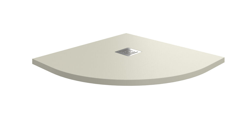 PLATO ARDESIA 80X80 SEMICIRCULAR BEIGE & PLATO ARDESIA 90X90 SEMICIRCULAR BEIGE