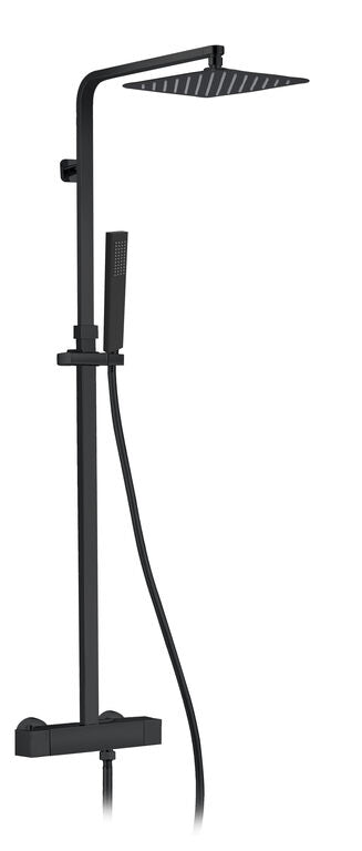 DUCHA QUADRA ELITE NEGRA TERMOSTATICA