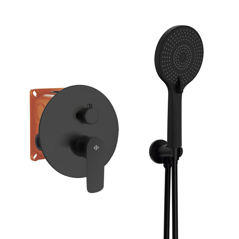 CONJUNTO EMPOTRAR 2 FUN. MONOMANDO CASSIO NEGRO C/K