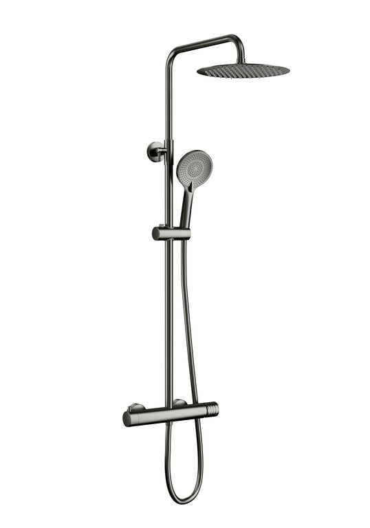 DUCHA MONOMANDO INVERTER R TITANIO + MANETA HELIOS