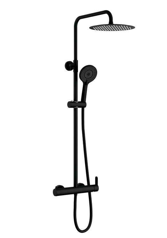 DUCHA MONOMANDO INVERTER R NEGRA + MANETA IONY/SION